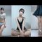 (4K 세로) 하늘색 속옷 & 초록색 슬립 룩북 촬영 직캠 / Underwear Lingerie Model Photoshoot Session