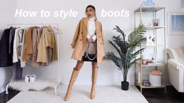 How to style boots for fall 2020 | knee high & thigh high boots outfit ideas 👢