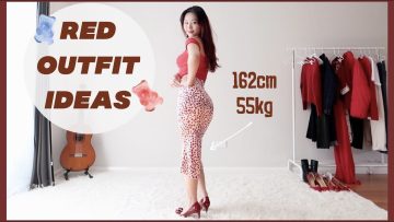 How to wear Red | Red colour Outfits Look Book |時髦紅色系穿搭｜162cm 55kg|穿搭分享|種草|Fashion Haul | Tips 2021
