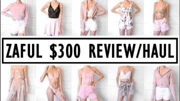 HUGE ZAFUL $300 HAUL // Try-On // GIRLY AND PINK LOOKBOOK