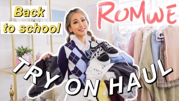 ROMWE try on haul + discount code | back to school / back to campus 2020