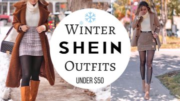 SHEIN Winter outfits under $50! | Winter Coats & Jackets try-on haul