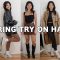 SPRING CLOTHING TRY ON HAUL! Everlane, Ksubi + Some Trendy Pieces