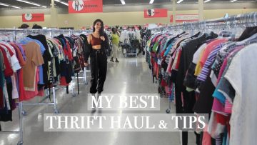 THRIFT HAUL + TRY ON AND TIPS | CHRISTINE LE