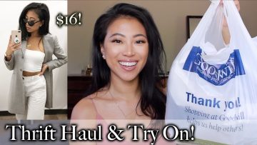 THRIFT HAUL & TRY ON / HOW I FIND TRENDY ITEMS | CHRISTINE LE