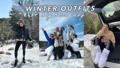 WHAT I WORE IN BIG BEAR: Cold Winter Outfit Ideas + Mini Vlog!