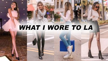 What I wore to LA | real life winter outfits
