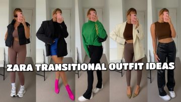 ZARA TRANSITIONAL AUTUMN OUTFIT IDEAS | STYLING HAUL