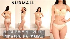 [속옷탐구생활]👉판타지 코르셋 뽕브라+팬티 스킨👈 sexy lovely underwear outfit 4K 세로영상 foryou