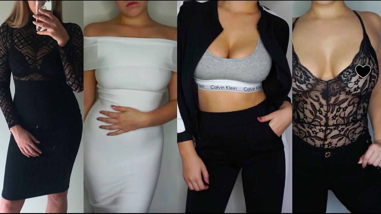 Transparent clothes try on