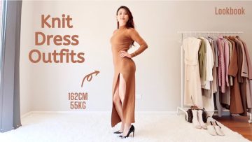 How to wear a Knit Dress❤️ | How to look good in a Knit Dress | Fashion Haul /Tips| 針織連衣裙穿搭分享｜怎樣穿顯瘦