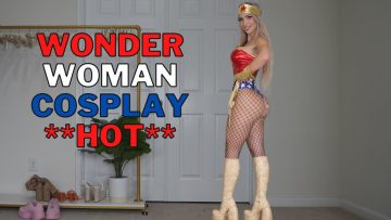 HOT Wonder Woman Cosplay Try On | Devon Jenelle