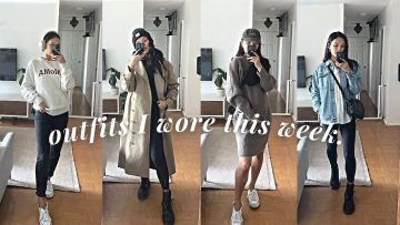 *all the outfits I wore this week* in a minimalist capsule wardrobe