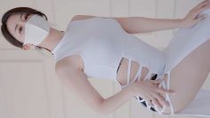(4K 세로룩북) 확대해🤍 화이트 트임 원피스 룩북 언더웨어 모델 Mini Dress 란제리 룩북 Try-On underwear Lookbook 레이싱모델 장미 직캠