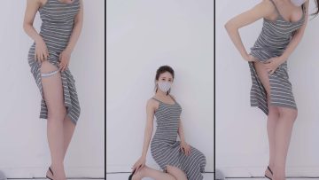 [4K 세로룩북] 일본룩북 눈앞에서 속옷 벗기 ❤️ 노브라 속옷룩북 Underwear Try On lookbook / 모델 장미 직캠