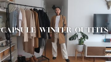 CAPSULE WINTER OUTFITS | cozy, casual & bump friendly!