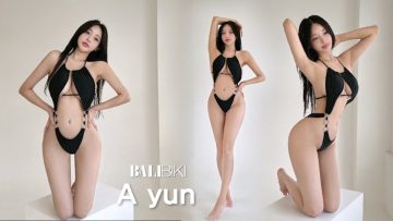 [직캠] 어떤 비키니도 찰떡 소화하는 베이글 아윤 모델의 수영복 룩북 촬영현장 lovely bikini outfit