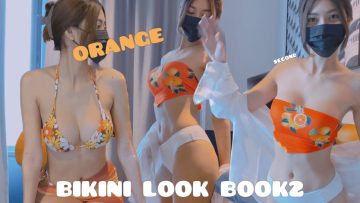 (4k) 비키니룩북 2번째는 오렌지🍊 | orange bikini LOOKBOOK