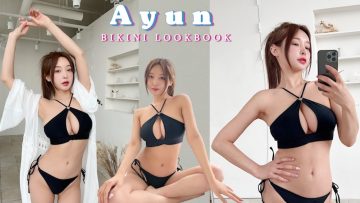 [4K직캠] ❤비키니 최강자 이아윤 모델의 비키니 룩북 촬영현장 lovely underwear outfit❤