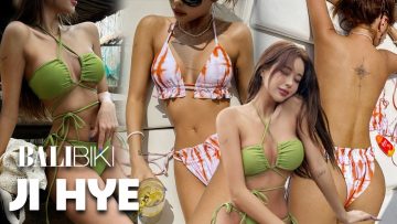 [4k직캠] ❤핫한 지혜모델 발리 비키니 룩북 촬영현장 lovely bikini outfit❤