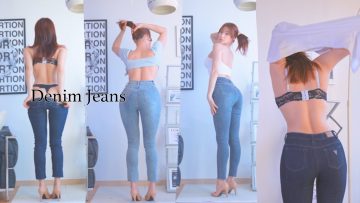 스키니 데님 청바지 룩북👖 Denim Jeans Lookbook